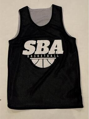SBA Reversible Practice Jersey Navy Blue/White Youth Large